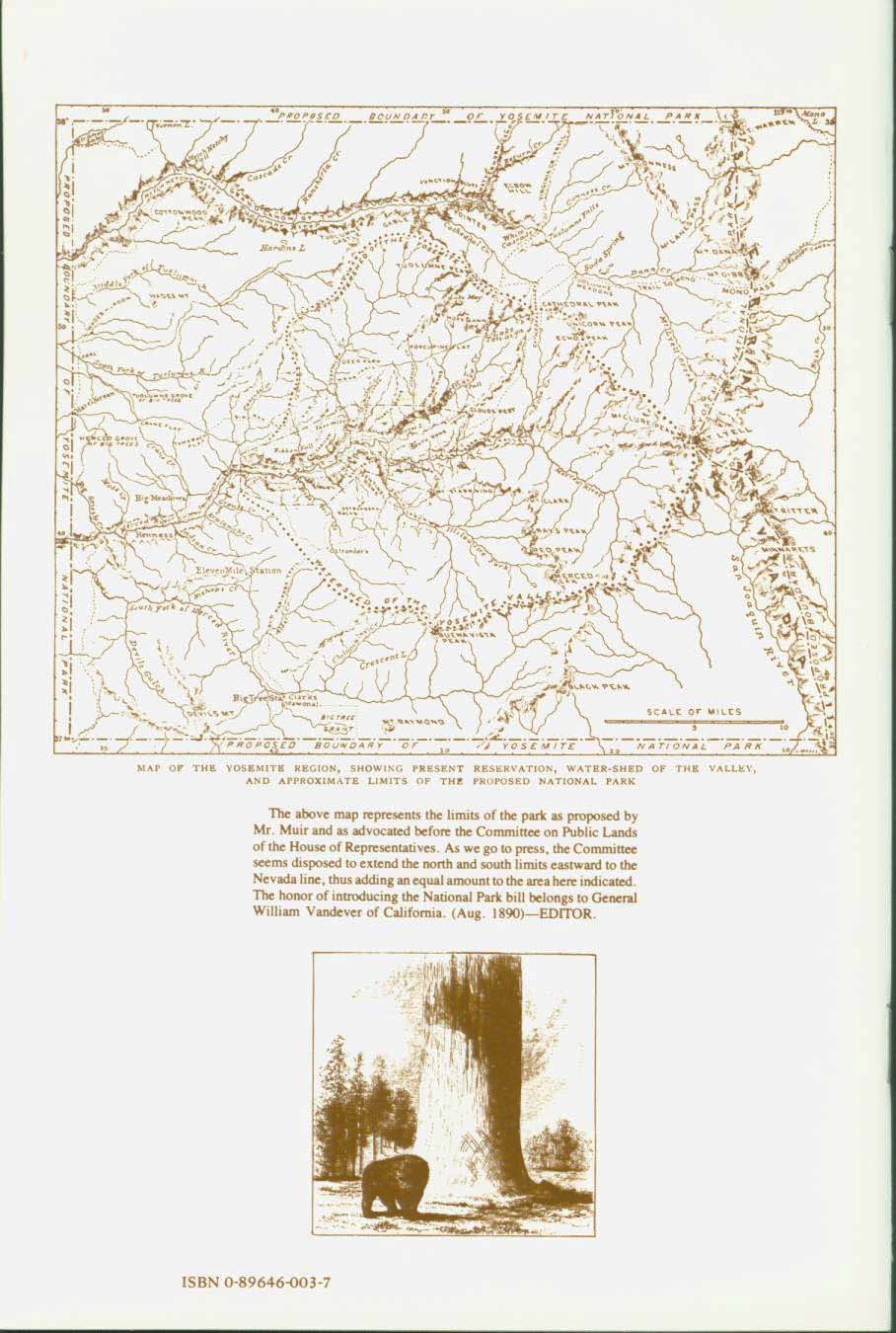 The Proposed Yosemite National Park--treasures & features, 1890. vis0003backcover